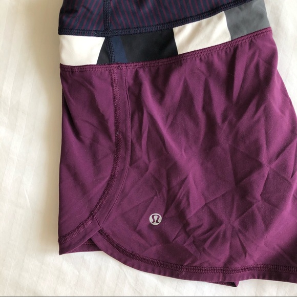 Lululemon 4.7” Purple Lined Running Shorts - Picture 7 of 7